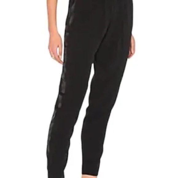 Rebecca Taylor Emma Tuxedo Stripe Joggers Pants - Picture 1 of 8